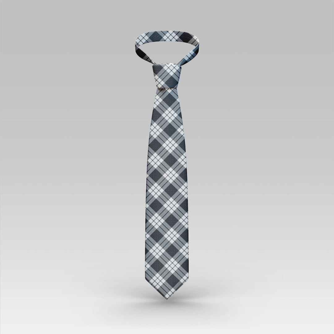 MacFarlane Black & White Ancient Tartan Classic Tie