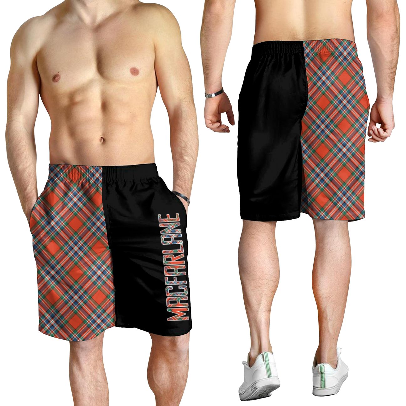 MacFarlane Ancient Tartan Crest Men's Short - Cross Style