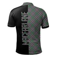 MacFarlane Hunting Ancient Tartan Polo Shirt Half of Me - Cross Style