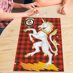 MacFie Tartan Crest Unicorn Scotland Jigsaw Puzzles