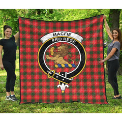 MacFie Tartan Crest Quilt