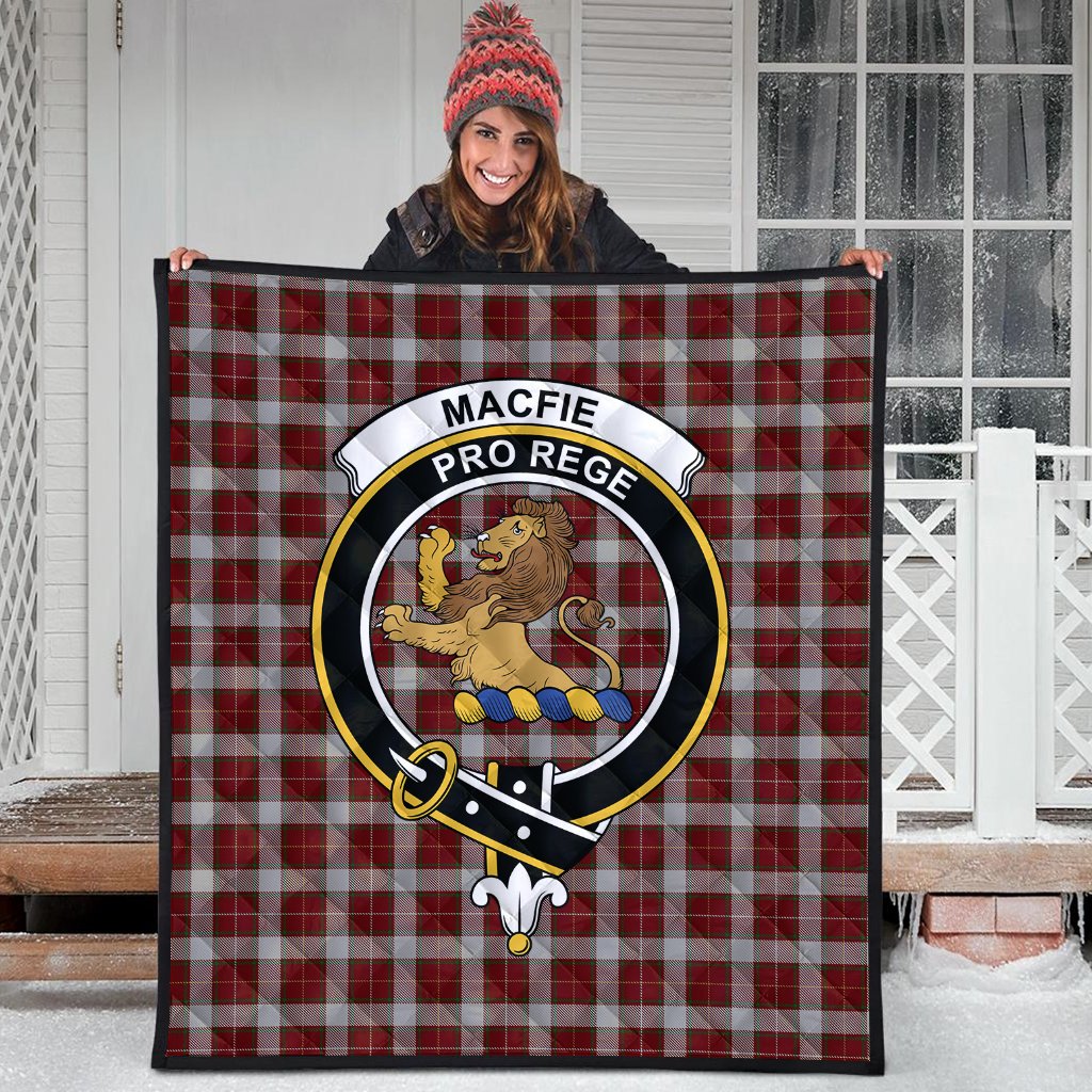 MacFie Dress Tartan Crest Quilt