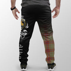 MacGillivray Hunting Ancient Tartan Crest Jogger Sweatpants - Alba Celtic Style