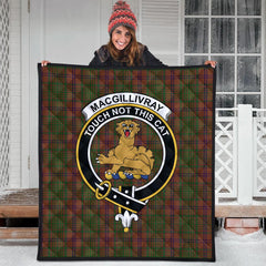 MacGillivray Hunting Tartan Crest Quilt