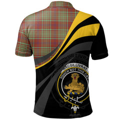 MacGillivray Hunting Ancient Tartan Polo Shirt - Royal Coat Of Arms Style