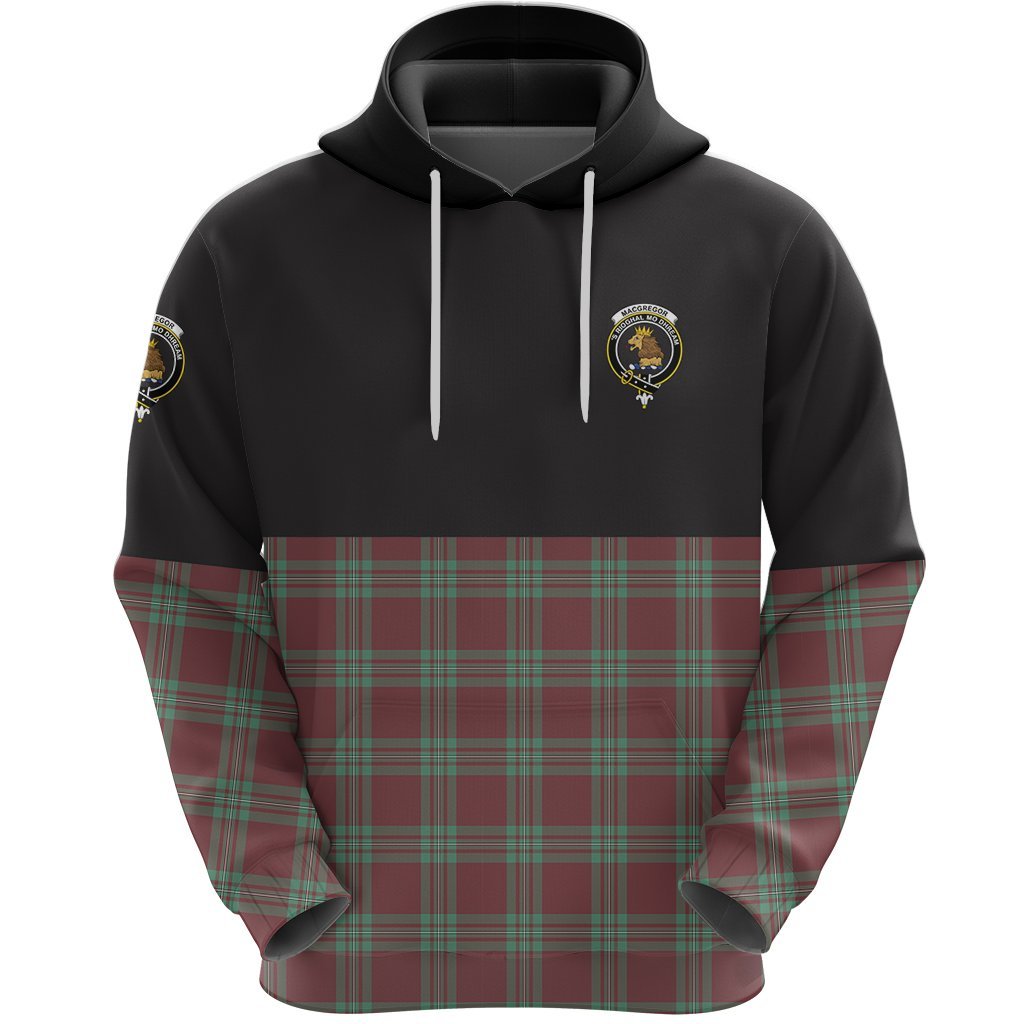 MacGregor Hunting Ancient Clan Half Of Tartan Hoodie
