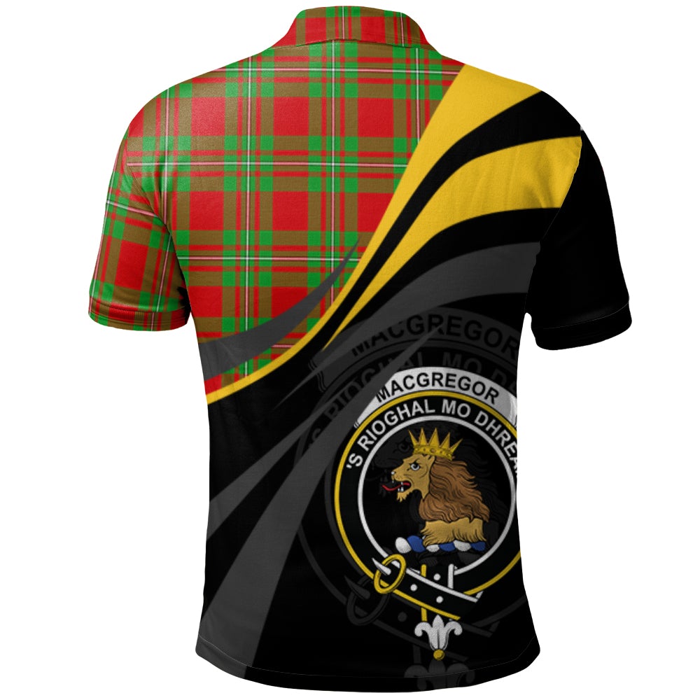 MacGregor Modern Tartan Polo Shirt - Royal Coat Of Arms Style