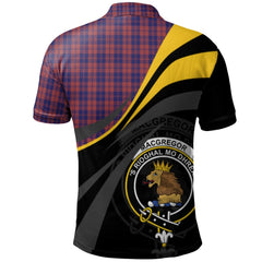 MacGregor of Glengyle Tartan Polo Shirt - Royal Coat Of Arms Style