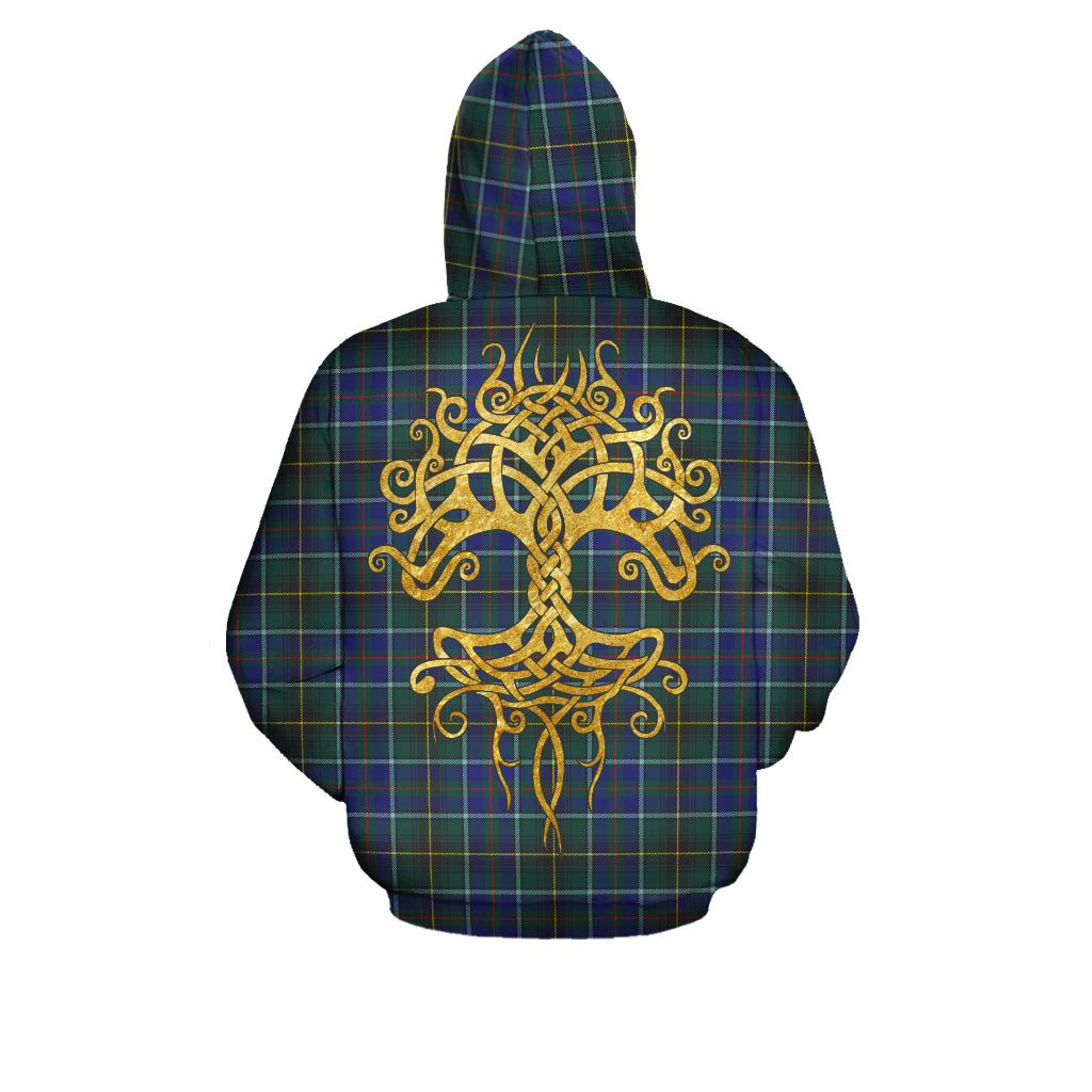 MacInnes Modern Tartan Hoodie - Tree Of Life