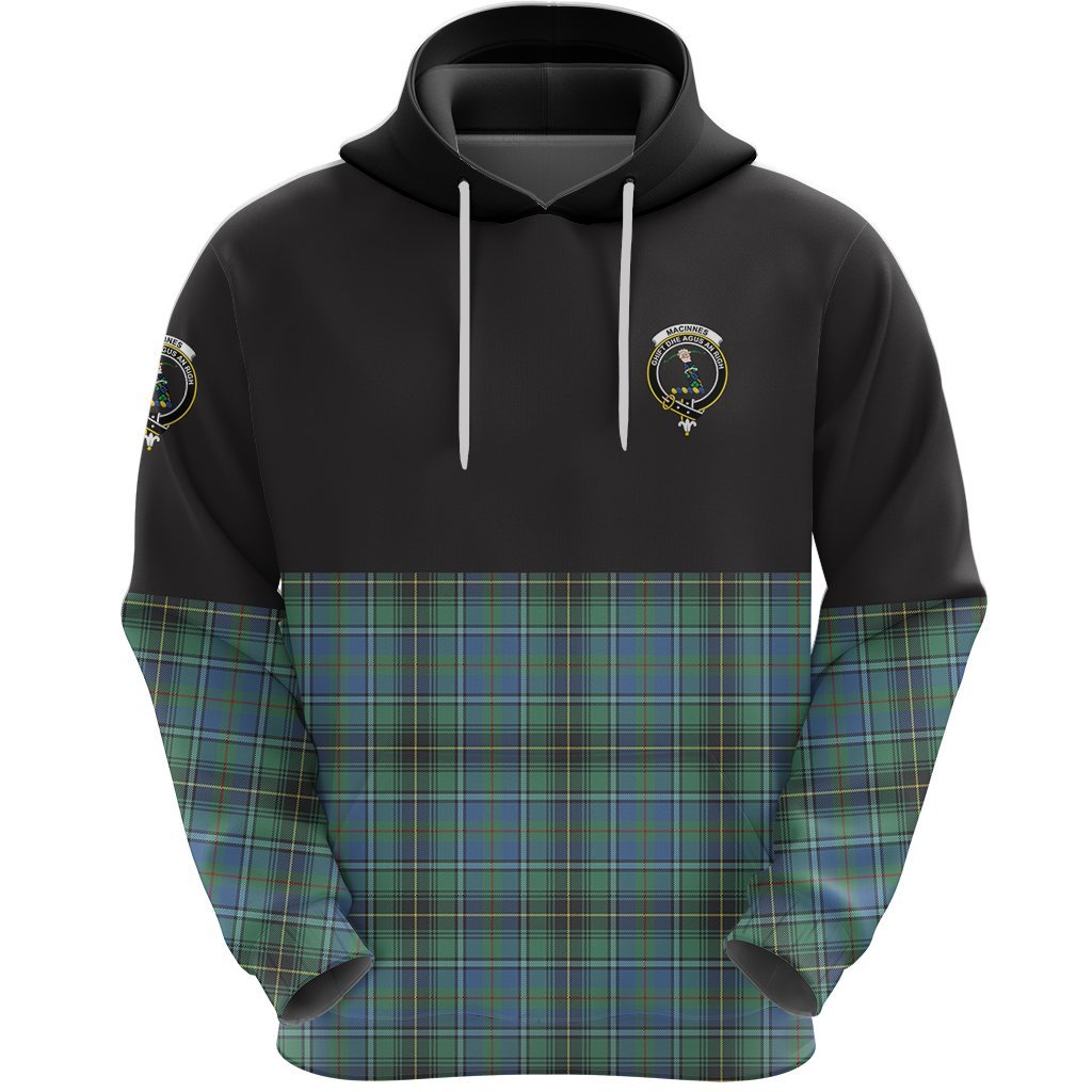 MacInnes Ancient Clan Half Of Tartan Hoodie