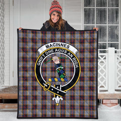 MacInnes Ancient Hunting Tartan Crest Quilt