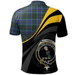 MacInnes Modern Tartan Polo Shirt - Royal Coat Of Arms Style