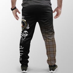 MacIntyre Hunting Weathered Tartan Crest Jogger Sweatpants - Alba Celtic Style