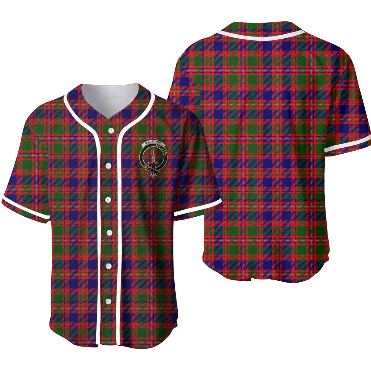 MacIntyre Tartan Unisex Baseball Jersey