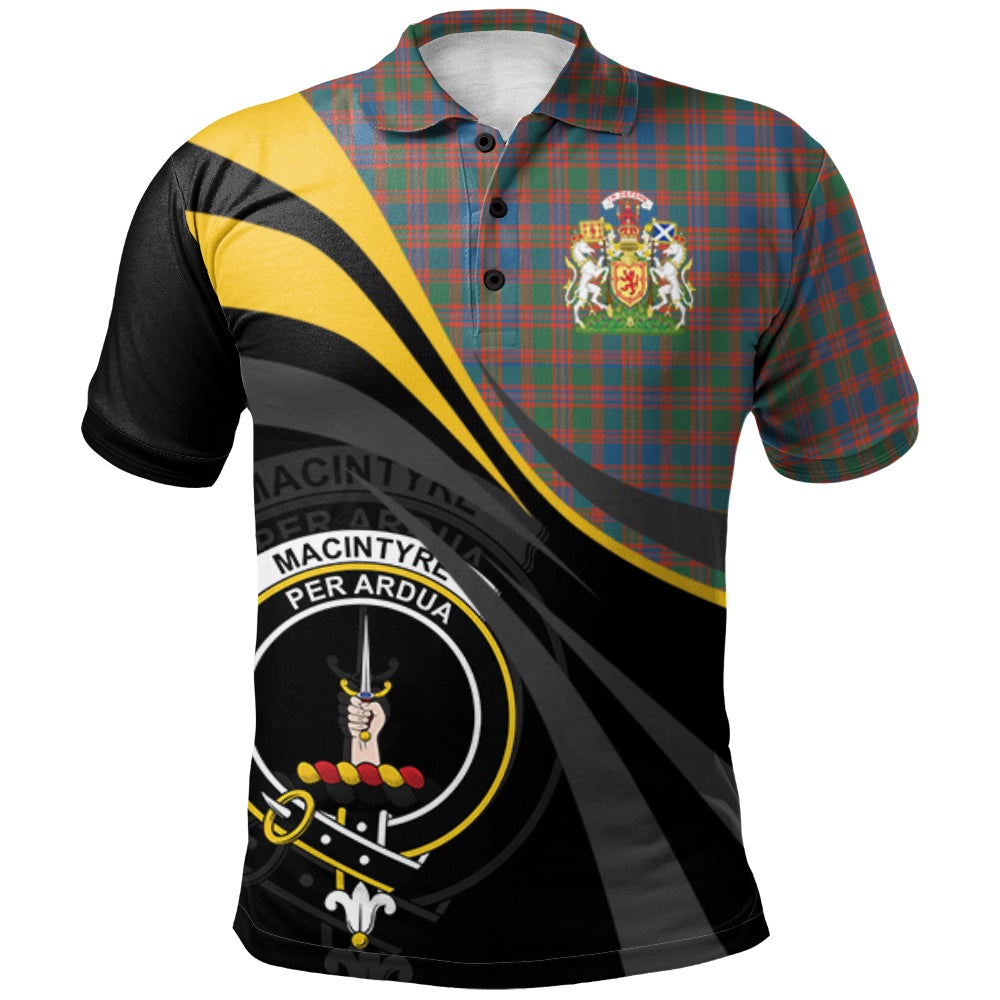 MacIntyre Ancient Tartan Polo Shirt - Royal Coat Of Arms Style