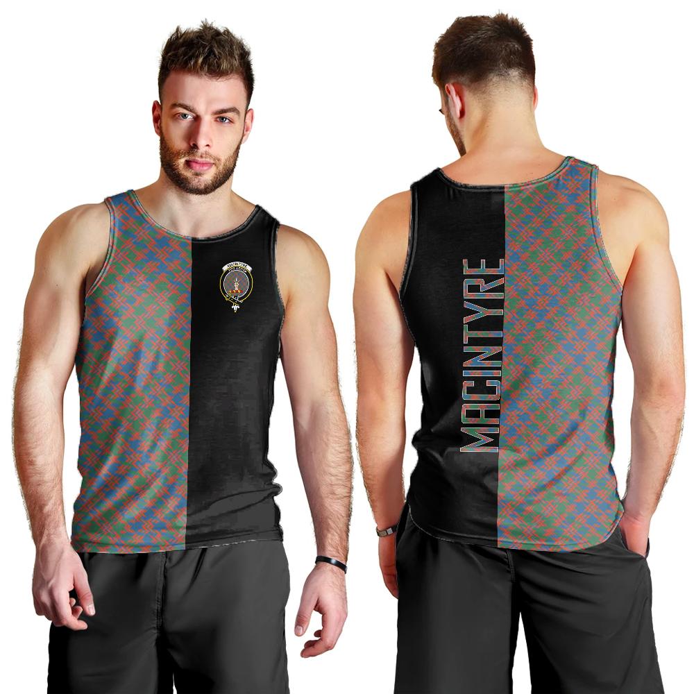 MacIntyre Ancient Tartan Crest Men's Tank Top - Cross Style