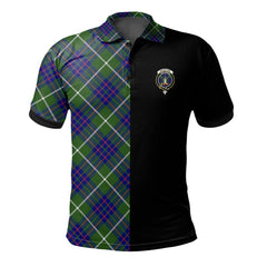 MacIntyre Hunting Modern Tartan Polo Shirt Half of Me - Cross Style