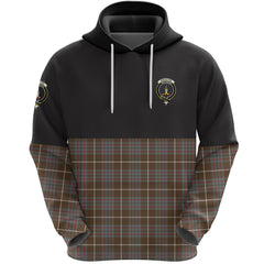 MacIntyre Hunting Weathered Clan Half Of Tartan Hoodie
