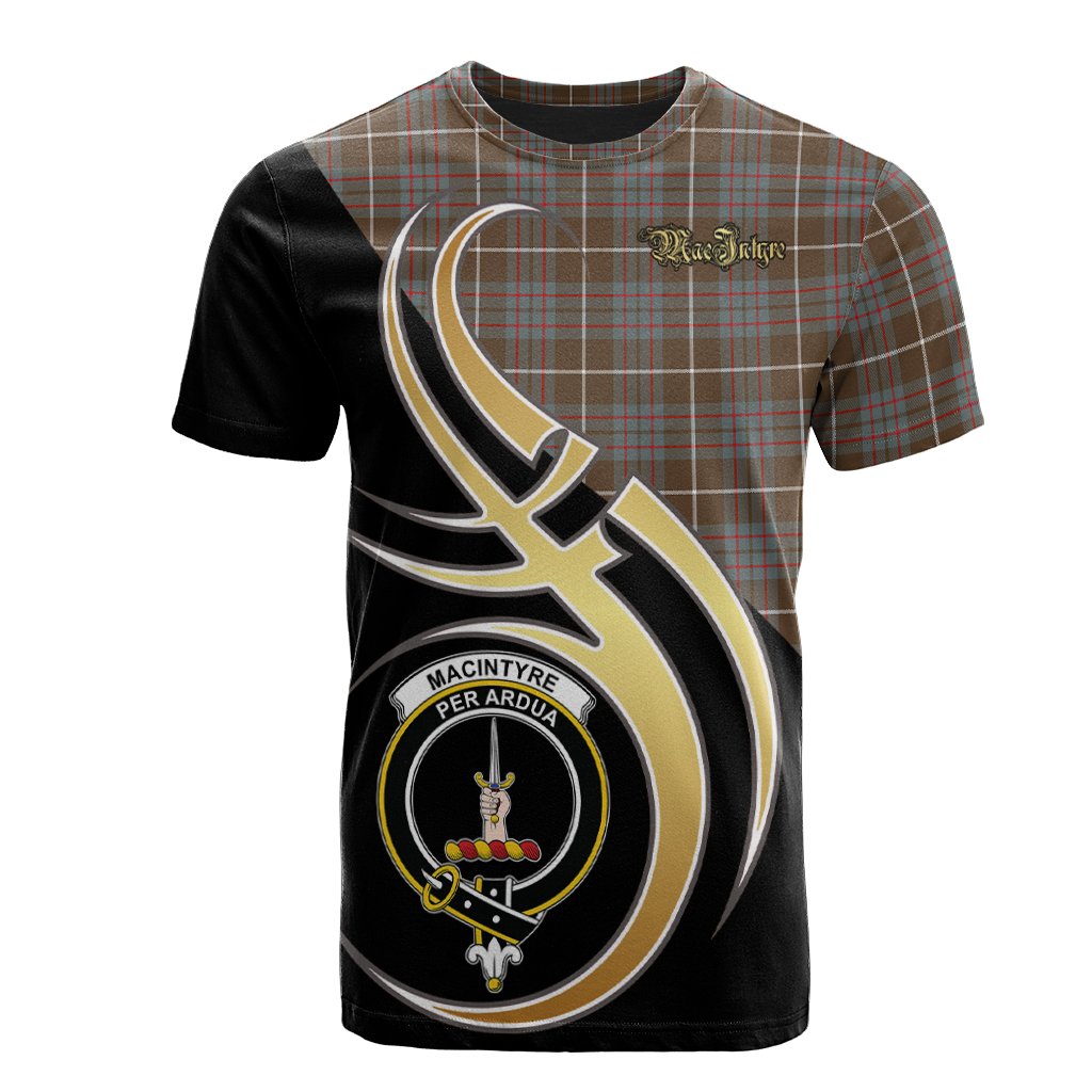 MacIntyre Hunting Weathered Tartan T-shirt - Believe In Me Style