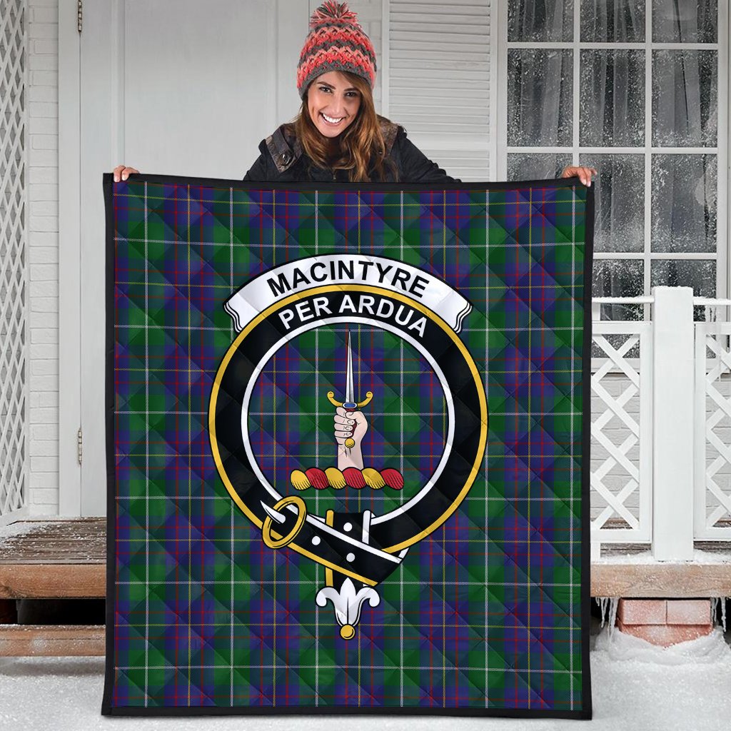 MacIntyre Inglis Tartan Crest Quilt