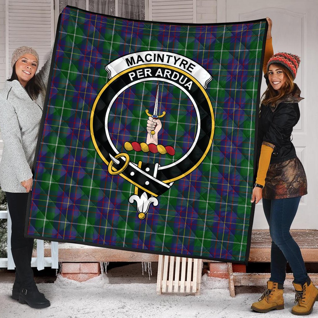 MacIntyre Inglis Tartan Crest Quilt