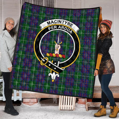 MacIntyre Inglis Tartan Crest Quilt