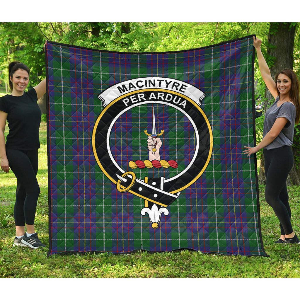 MacIntyre Inglis Tartan Crest Quilt