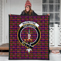MacIntyre Modern Tartan Crest Quilt