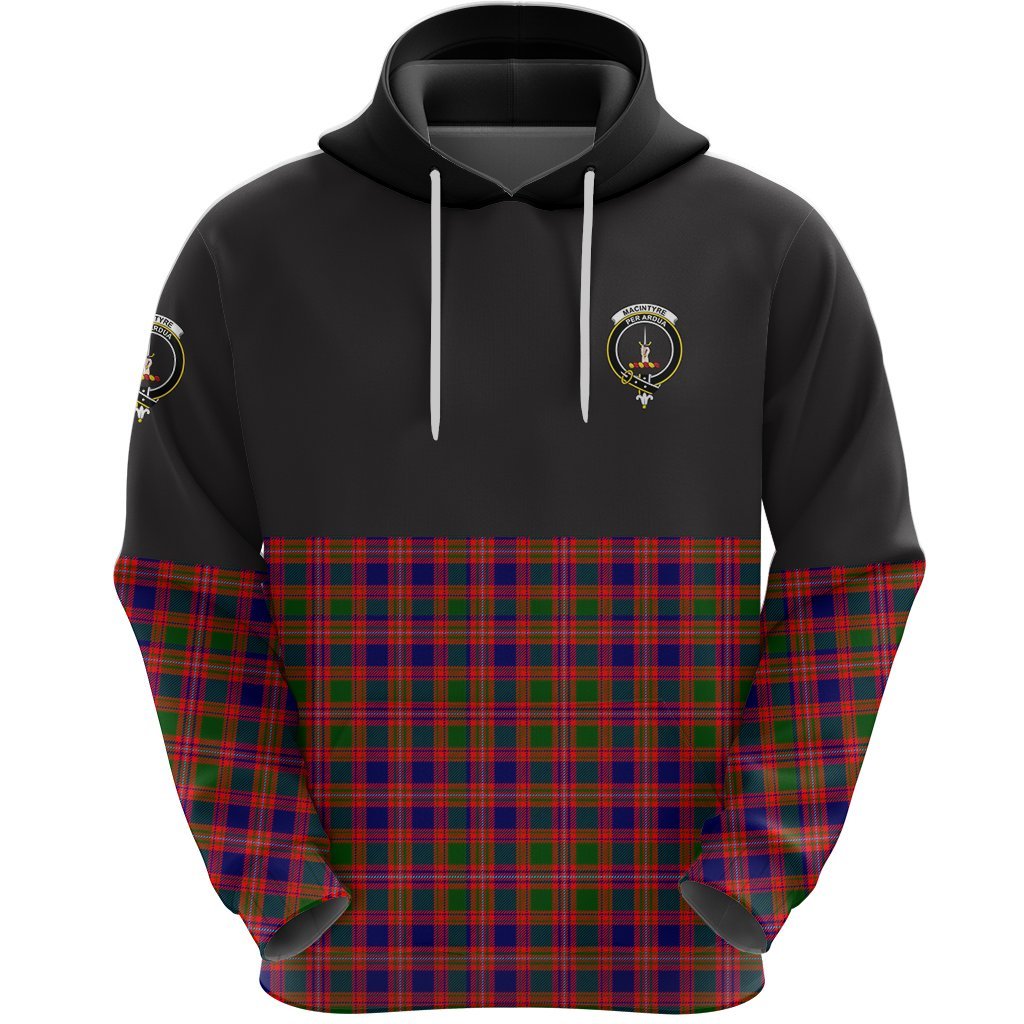 MacIntyre Modern Clan Half Of Tartan Hoodie