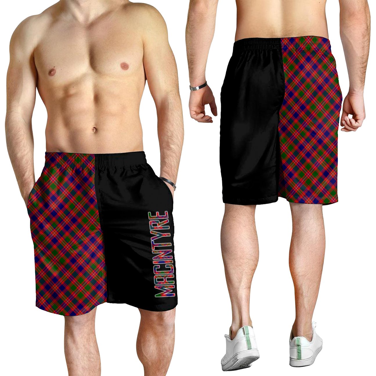 MacIntyre Modern Tartan Crest Men's Short - Cross Style