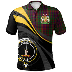 MacIntyre And Glenorchy Tartan Polo Shirt - Royal Coat Of Arms Style