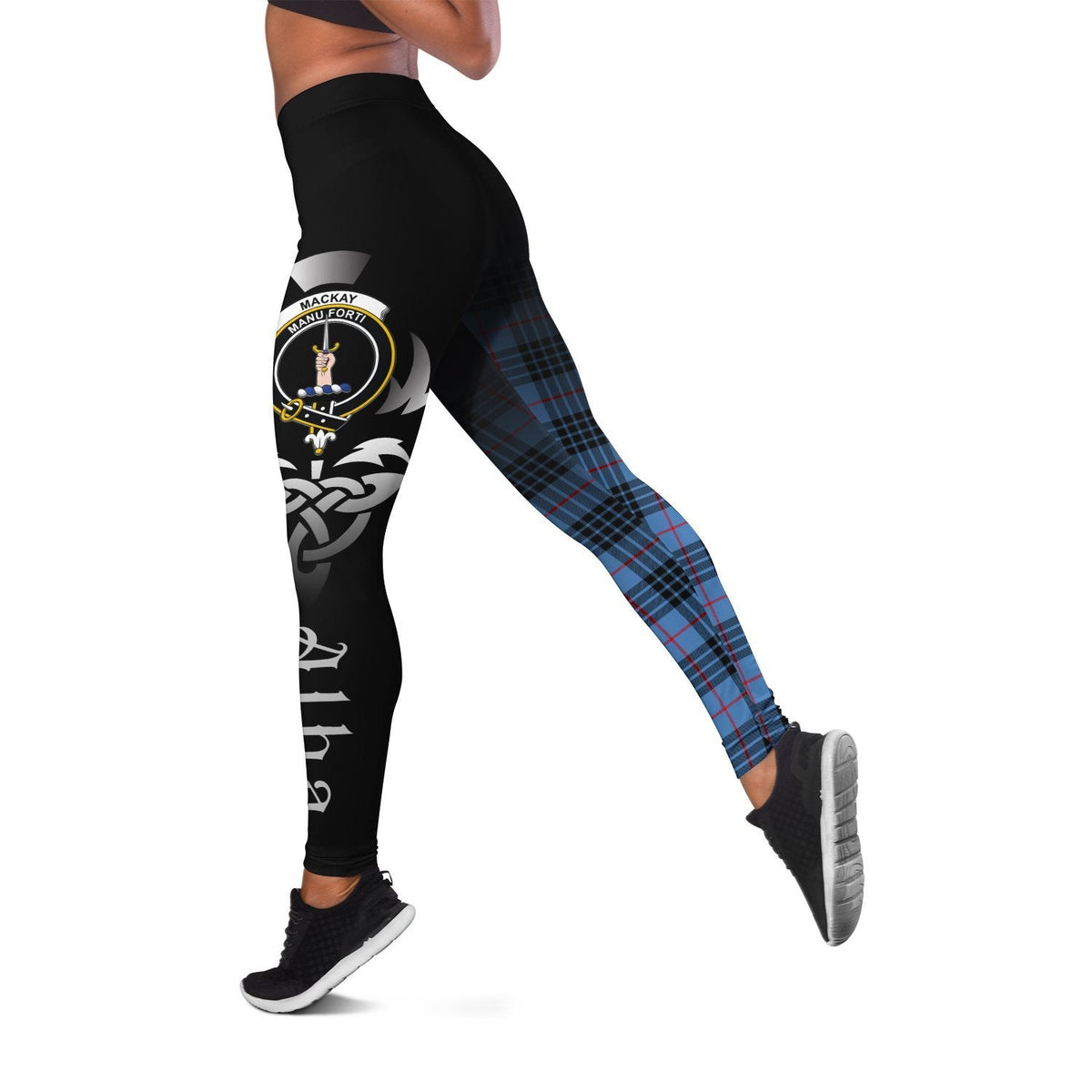 MacKay Blue Tartan Leggings - Alba Celtic Style