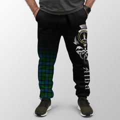 MacKay Modern Tartan Crest Jogger Sweatpants - Alba Celtic Style