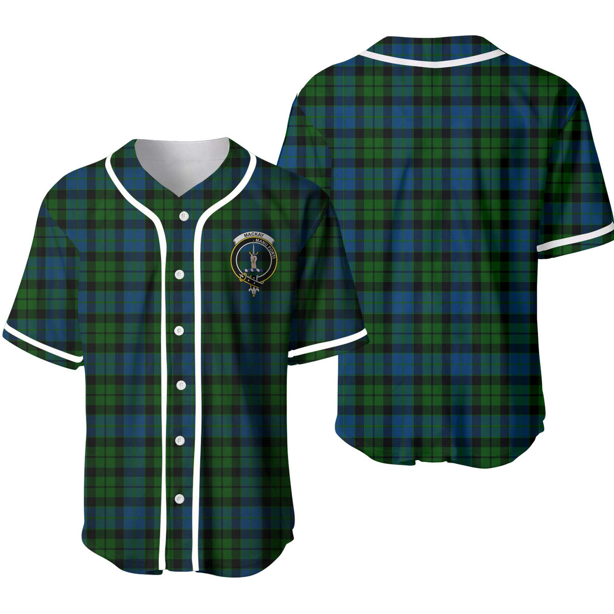 MacKay Tartan Unisex Baseball Jersey