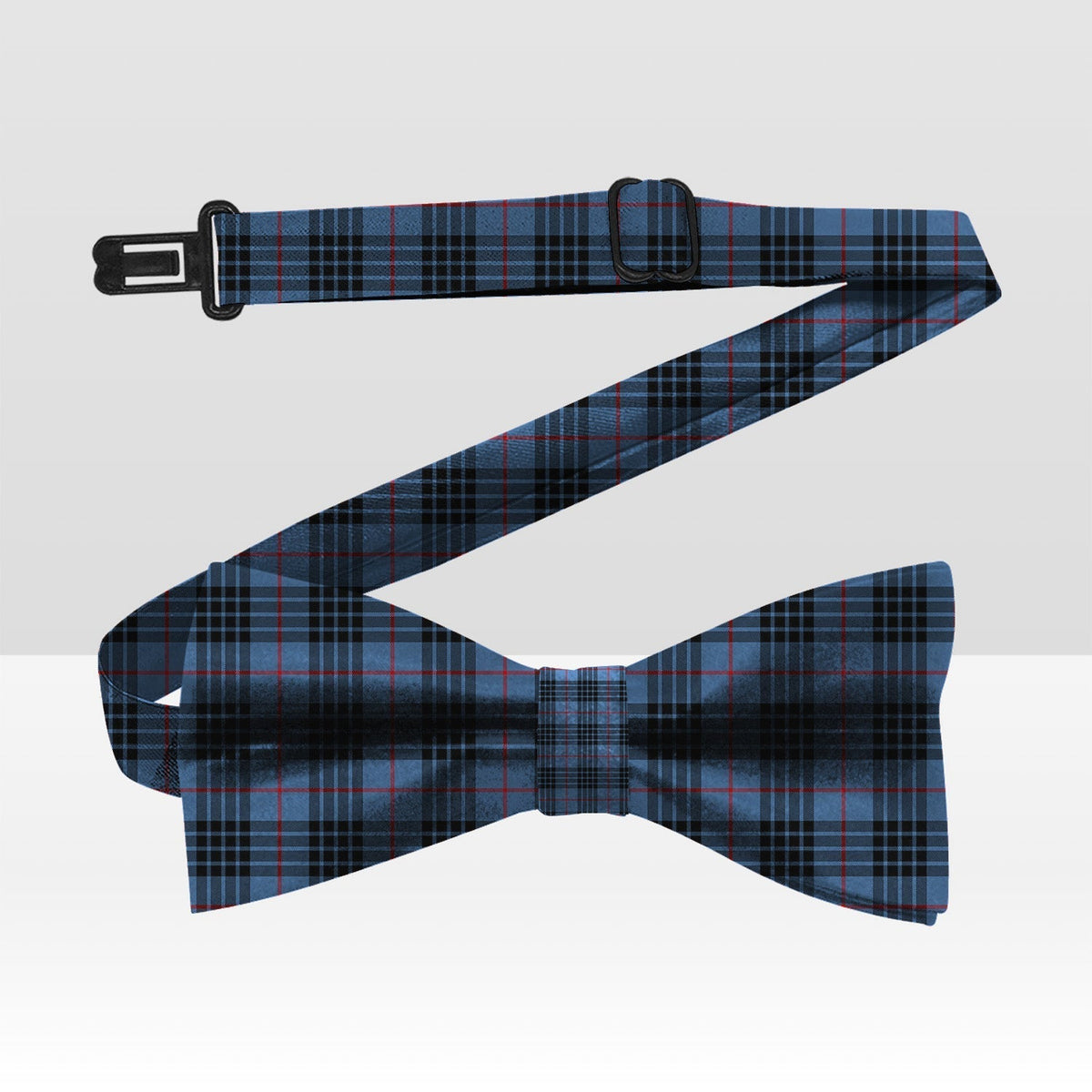 MacKay Blue Tartan Bow Tie