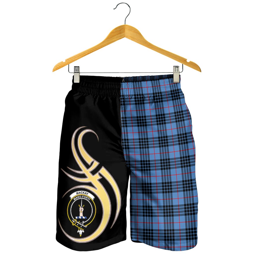 MacKay Blue Tartan Crest Men's Short PM8