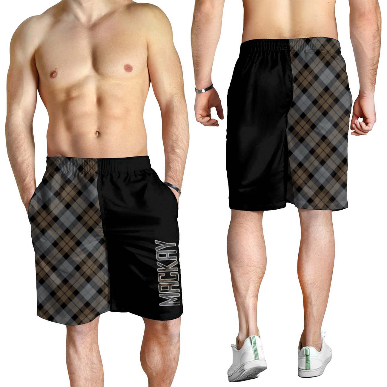 MacKay Weathered Tartan Crest Men's Short - Cross Style