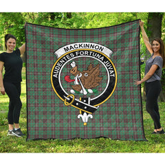 MacKinnon Hunting Ancient Tartan Crest Quilt