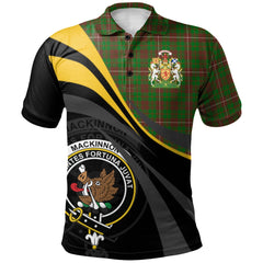MacKinnon Hunting Modern Tartan Polo Shirt - Royal Coat Of Arms Style