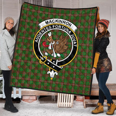 MacKinnon Hunting Modern Tartan Crest Quilt
