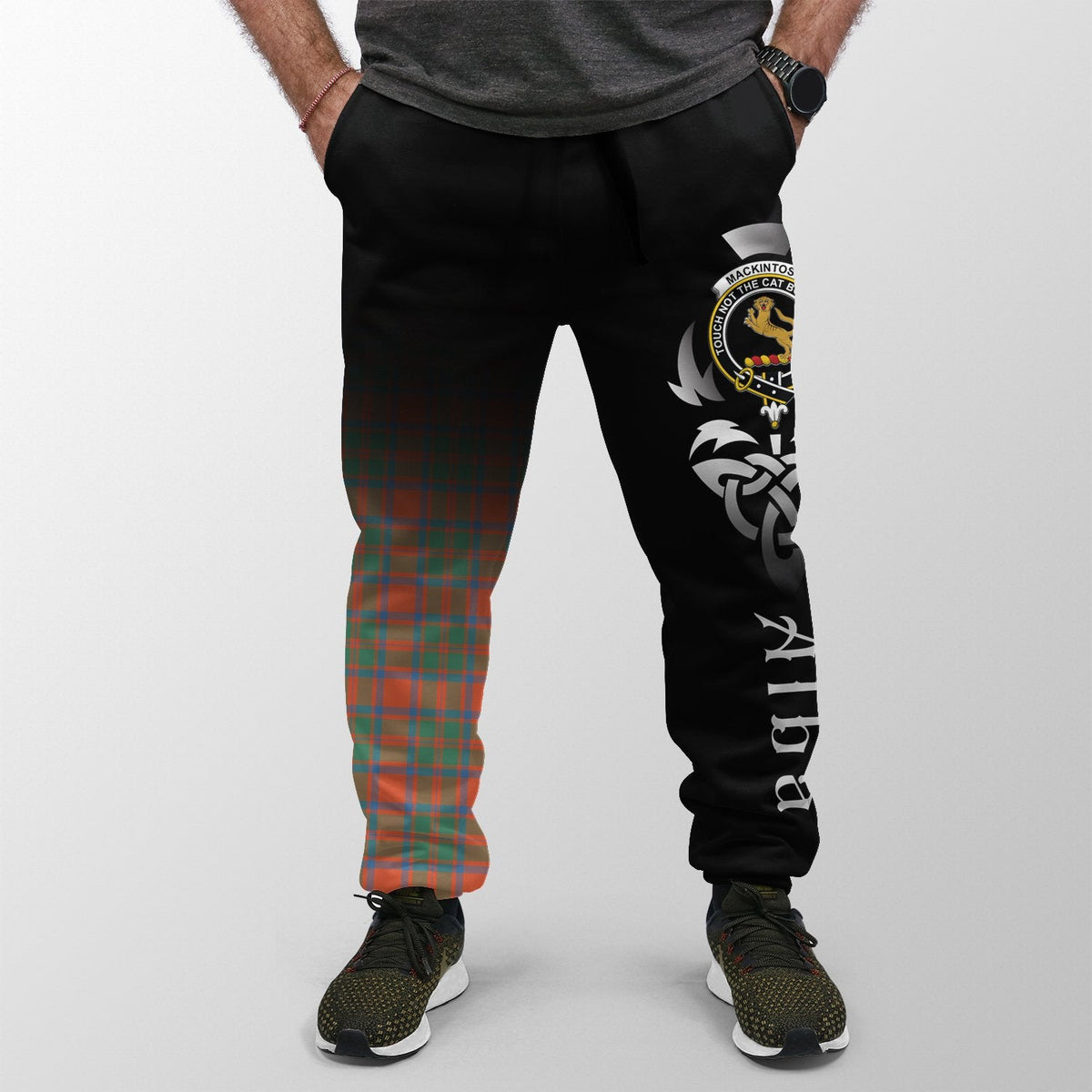 MacKintosh Ancient Tartan Crest Jogger Sweatpants - Alba Celtic Style