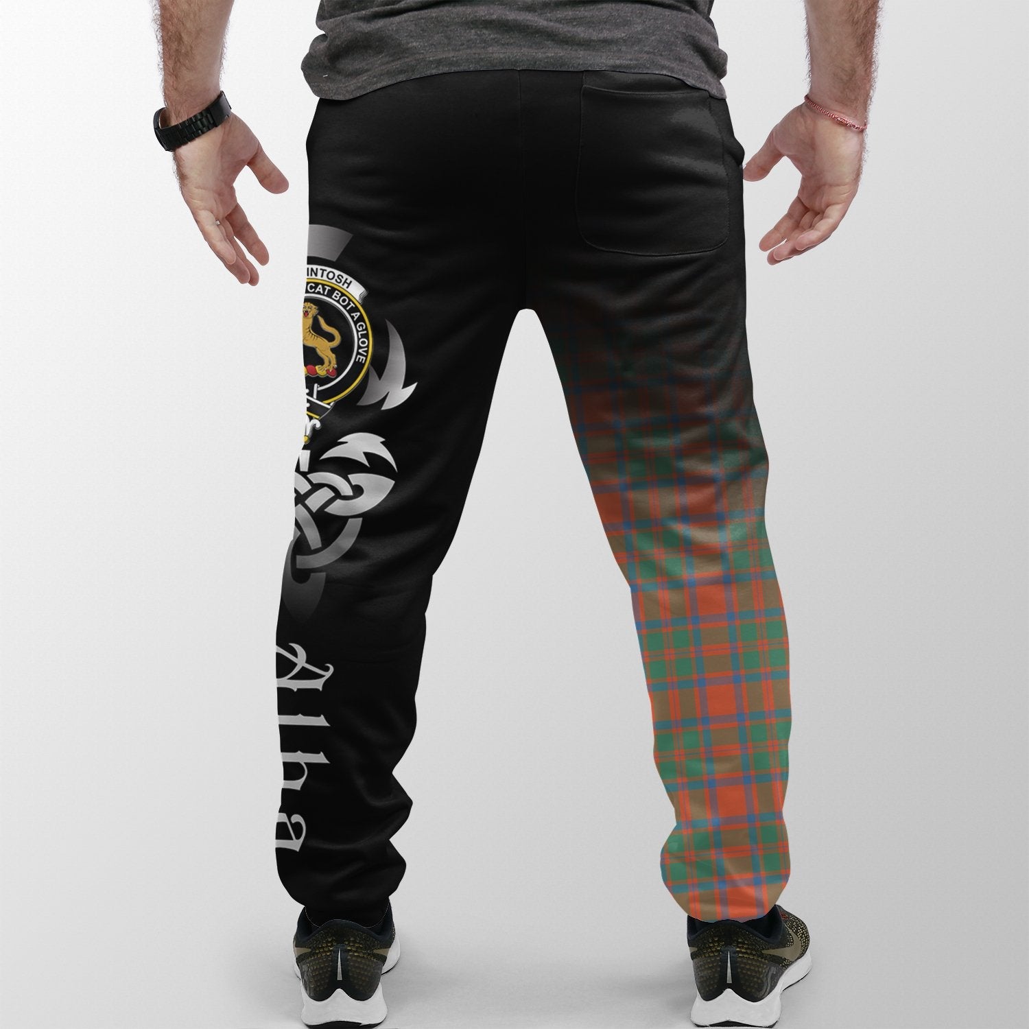 MacKintosh Ancient Tartan Crest Jogger Sweatpants - Alba Celtic Style