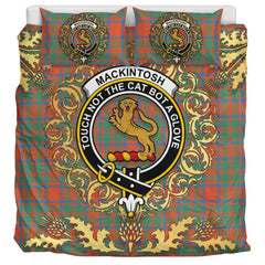 MacKintosh Ancient Tartan Crest Bedding Set - Golden Thistle Style