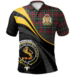MacKintosh Hunting Modern Tartan Polo Shirt - Royal Coat Of Arms Style