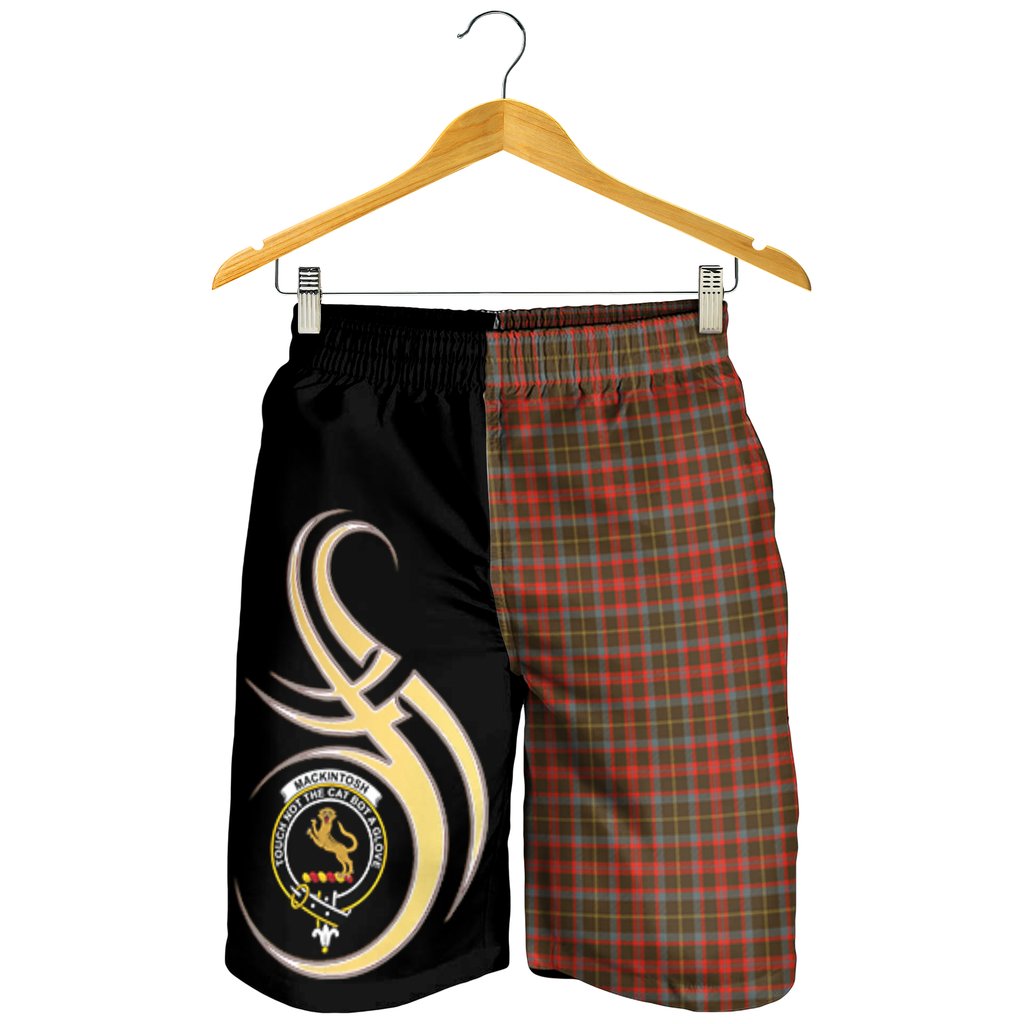 MacKintosh Hunting Weathered Tartan Crest Men's Short PM8