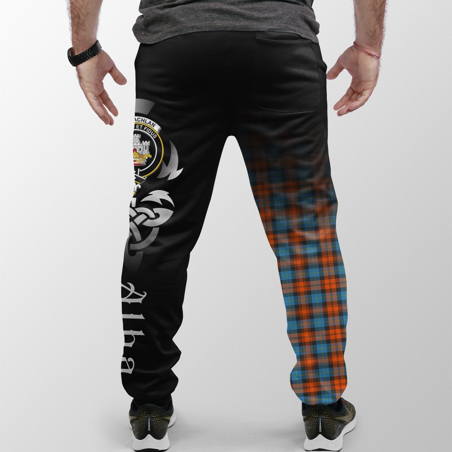 MacLachlan Ancient Tartan Crest Jogger Sweatpants - Alba Celtic Style