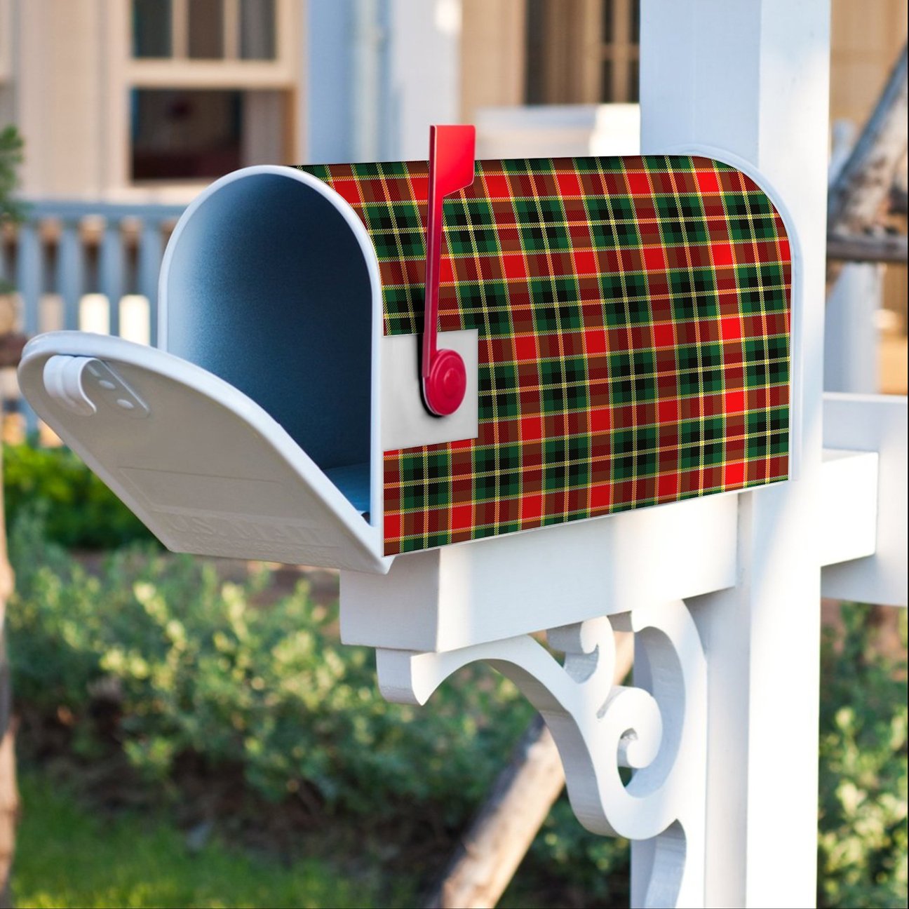 MacLachlan Hunting Modern Tartan Crest Mailbox