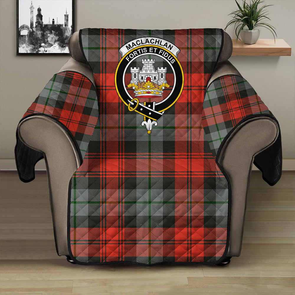 MacLachlan Weathered Tartan Crest Sofa Protector