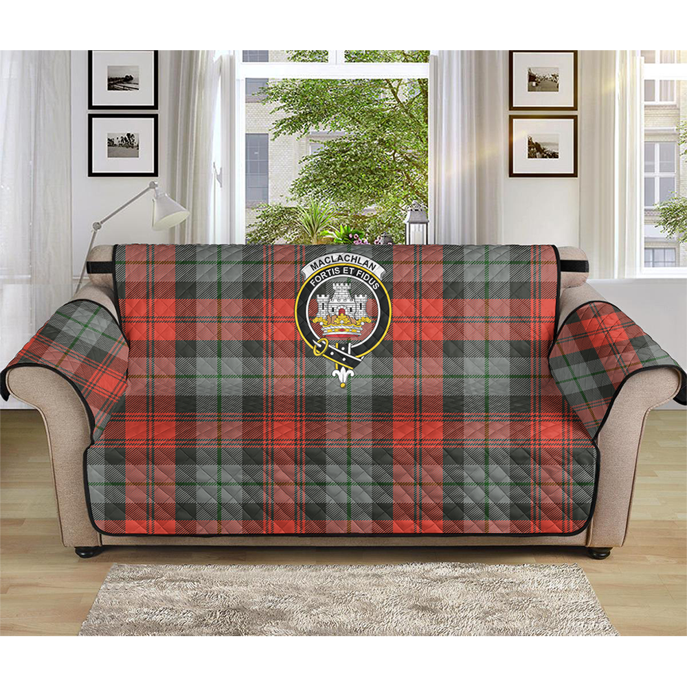 MacLachlan Weathered Tartan Crest Sofa Protector