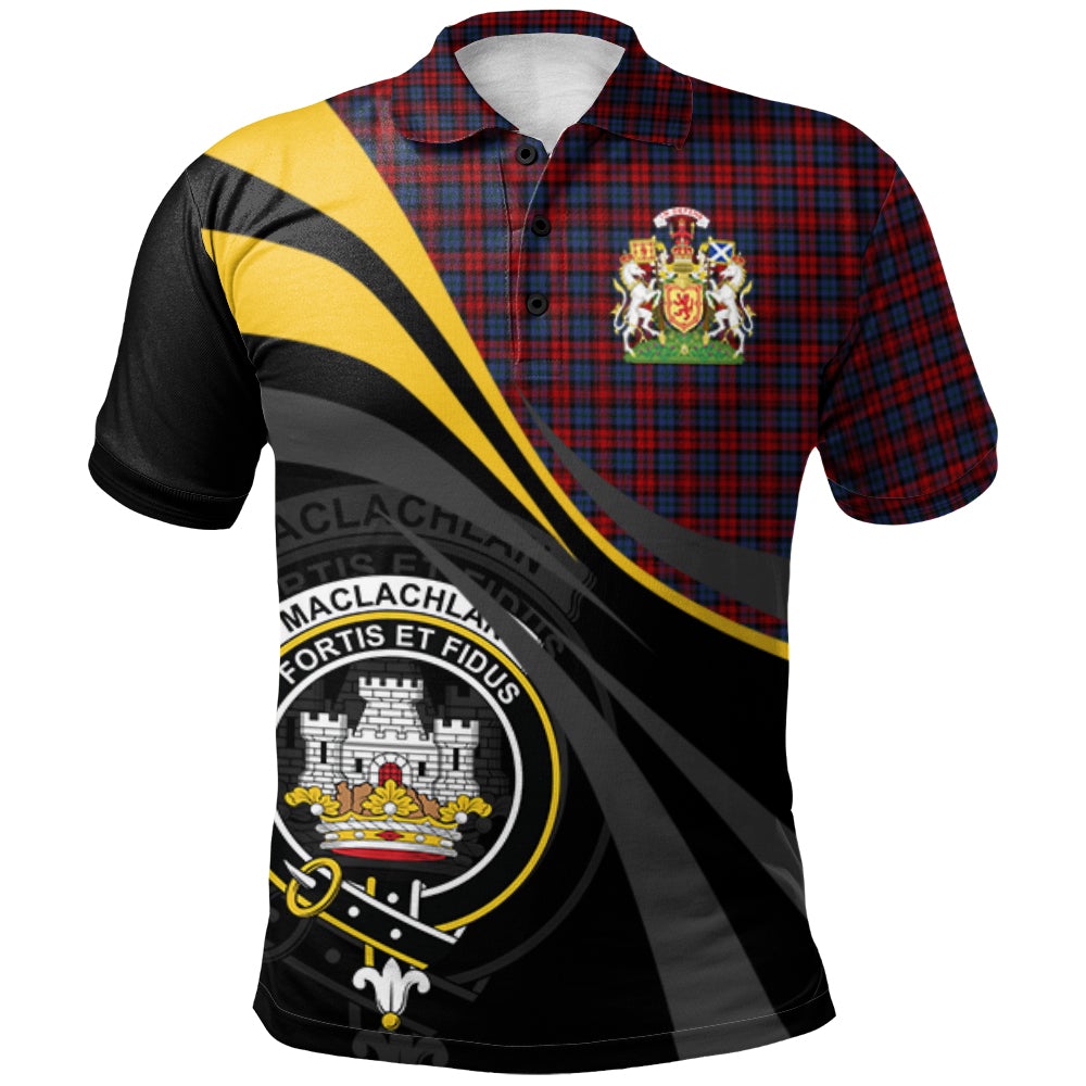 MacLachlan 02 Tartan Polo Shirt - Royal Coat Of Arms Style